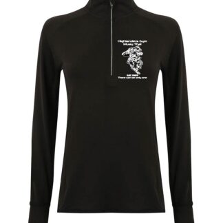 TL563 Highlander Gym Ladies Long Sleeve Zip Neck Top